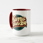 Harris Walz Retro Mok (Voorkant links)