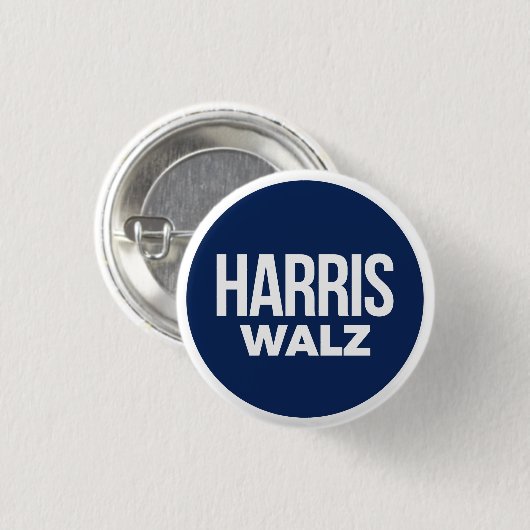 Harris Walz Ronde Button 3,2 Cm (Voorkant /achterkant)