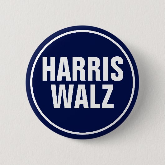Harris-Walz Ronde Button 5,7 Cm (Voorkant)