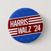Harris Walz Ronde Button 5,7 Cm (Voorkant)