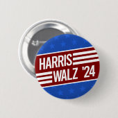 Harris Walz Ronde Button 5,7 Cm (Voorkant /achterkant)