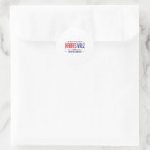 Harris Walz Ronde Sticker (Tas)