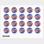 Harris Walz Ronde Sticker (Vel)