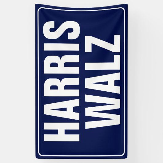 Harris-Walz Spandoek (Verticaal)