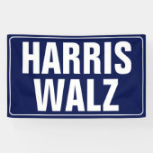 Harris-Walz Spandoek (Horizontaal)
