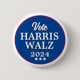 Harris Walz Stem 2024 Democraat Verkiezing Button