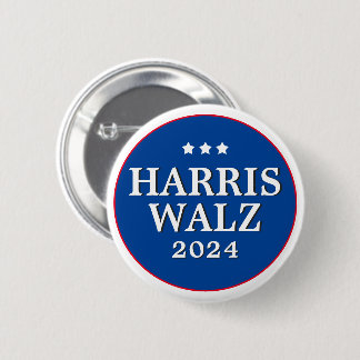 Harris Walz stemt in 2024 voor Democraten Ronde Button 5,7 Cm