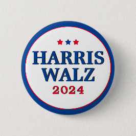 Harris Walz stemt in 2024 voor Democraten Ronde Button 5,7 Cm