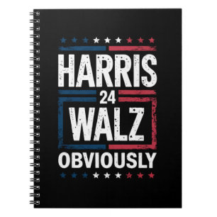 Harris Walz Uiteraard Harris Waltz 2024 Verkiezing Notitieboek