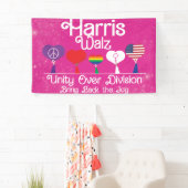 Harris Walz Unity Over Division, Kamala,Kamala2024 Spandoek (Insitu)