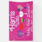 Harris Walz Unity Over Division, Kamala,Kamala2024 Spandoek (Verticaal)