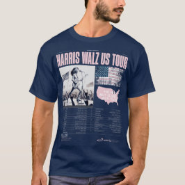 Harris Walz US Tour Kamala wint inauguratie T-shirt