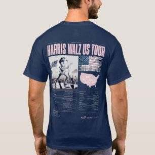 Harris Walz US Tour Kamala Wint Inauguratie T-shirt