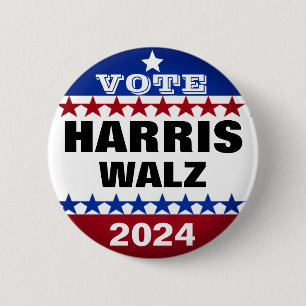 Harris Walz Vance 2024 verkiezingen Ronde Button 5,7 Cm