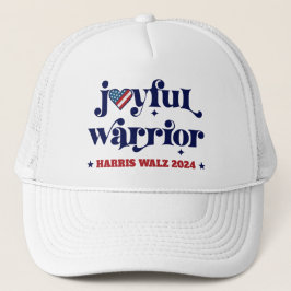 Harris Walz Verkiezing Joyful Warrior USA Vlag Har Trucker Pet