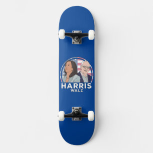Harris Walz Verkiezing Persoonlijk Skateboard