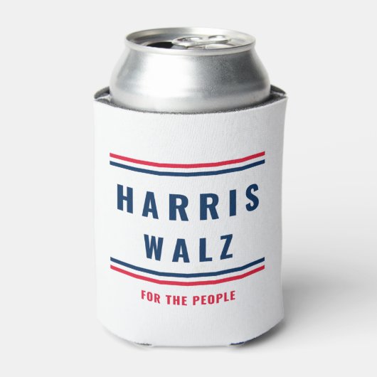 HARRIS WALZ - VERKIEZINGEN 2024 BLIKJESKOELER (Blikje Voorkant)