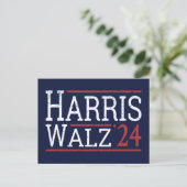 Harris Walz Verkiezingen 2024 I Briefkaart (Staand voorkant)