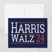 Harris Walz Verkiezingen 2024 I Briefkaart (Voorkant / Achterkant)