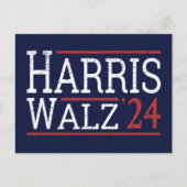 Harris Walz Verkiezingen 2024 I Briefkaart (Voorkant)