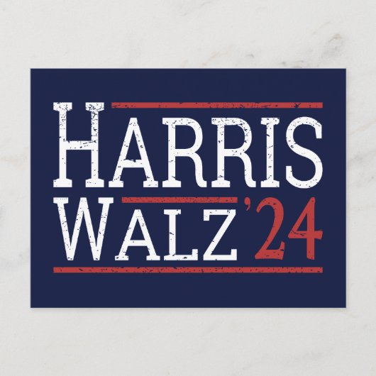 Harris Walz Verkiezingen 2024 I Briefkaart (Voorkant)