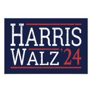 Harris Walz Verkiezingen 2024 I Foto Afdruk