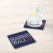 Harris Walz Verkiezingen 2024 I Kartonnen Onderzetters (Insitu)