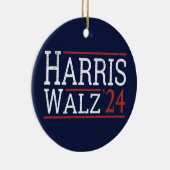 Harris Walz Verkiezingen 2024 I Keramisch Ornament (Rechts)