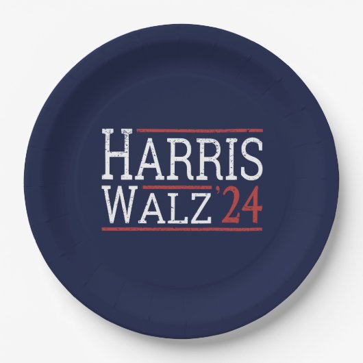 Harris Walz Verkiezingen 2024 I Papieren Bordje (Voorkant)