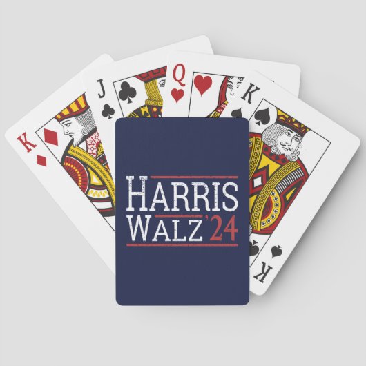 Harris Walz Verkiezingen 2024 I Pokerkaarten (Achterkant)