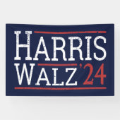Harris Walz Verkiezingen 2024 I Spandoek (Horizontaal)