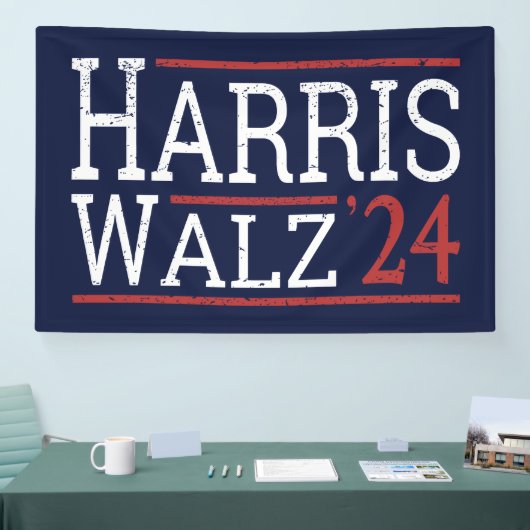 Harris Walz Verkiezingen 2024 I Spandoek (Beurs)
