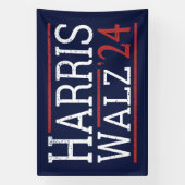 Harris Walz Verkiezingen 2024 I Spandoek (Verticaal)