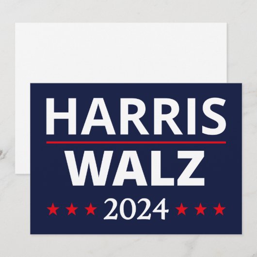 Harris Walz Verkiezingen 2024 III (Voorkant / Achterkant)