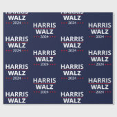 Harris Walz Verkiezingen 2024 III Cadeaupapier (Vlak)