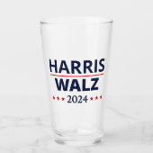 Harris Walz Verkiezingen 2024 III Glas (Voorkant)