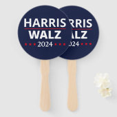Harris Walz Verkiezingen 2024 III Handwaaier (Voorkant en achterkant)