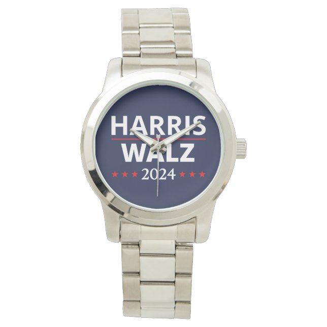 Harris Walz Verkiezingen 2024 III Horloge (Voorkant)