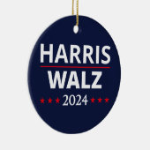 Harris Walz Verkiezingen 2024 III Keramisch Ornament (Rechts)