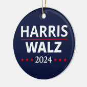 Harris Walz Verkiezingen 2024 III Keramisch Ornament (Links)