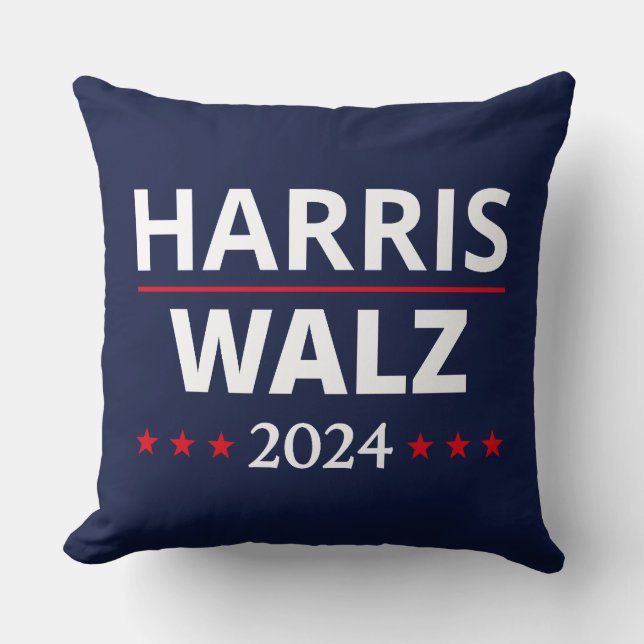 Harris Walz Verkiezingen 2024 III Kussen (Voorkant)
