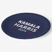 Harris Walz Verkiezingen 2024 III Papieren Bordje (Gekanteld)