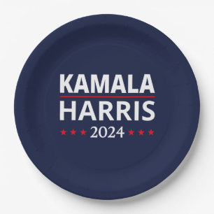 Harris Walz Verkiezingen 2024 III Papieren Bordje
