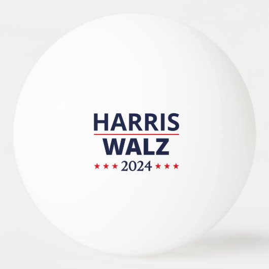 Harris Walz Verkiezingen 2024 III Pingpongbal (Voorkant)