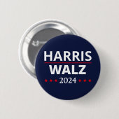 Harris Walz Verkiezingen 2024 III Ronde Button 5,7 Cm (Voorkant /achterkant)