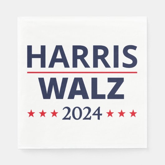 Harris Walz Verkiezingen 2024 III Servet (Voorkant)
