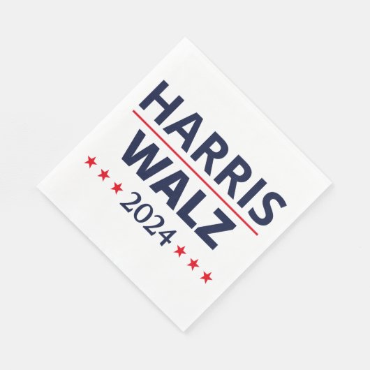 Harris Walz Verkiezingen 2024 III Servet (Hoek)