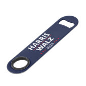 Harris Walz Verkiezingen 2024 III Speed Flessenopener (Voorkant Gekanteld)