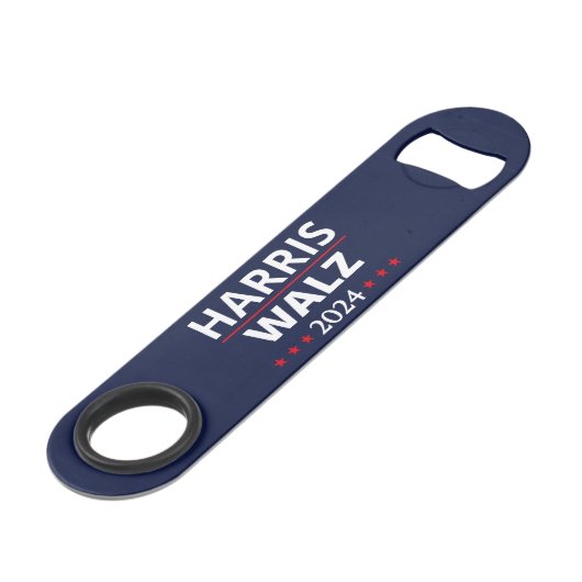 Harris Walz Verkiezingen 2024 III Speed Flessenopener (Voorkant Gekanteld)
