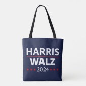 Harris Walz Verkiezingen 2024 III Tote Bag (Achterkant)